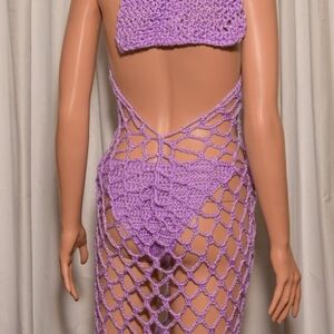 Maxi Beach cover-up crochet